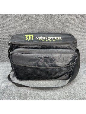 Monster Energy Insulated Soft Cooler Lunch Picnic Bag Drink Carrier Black Y2K